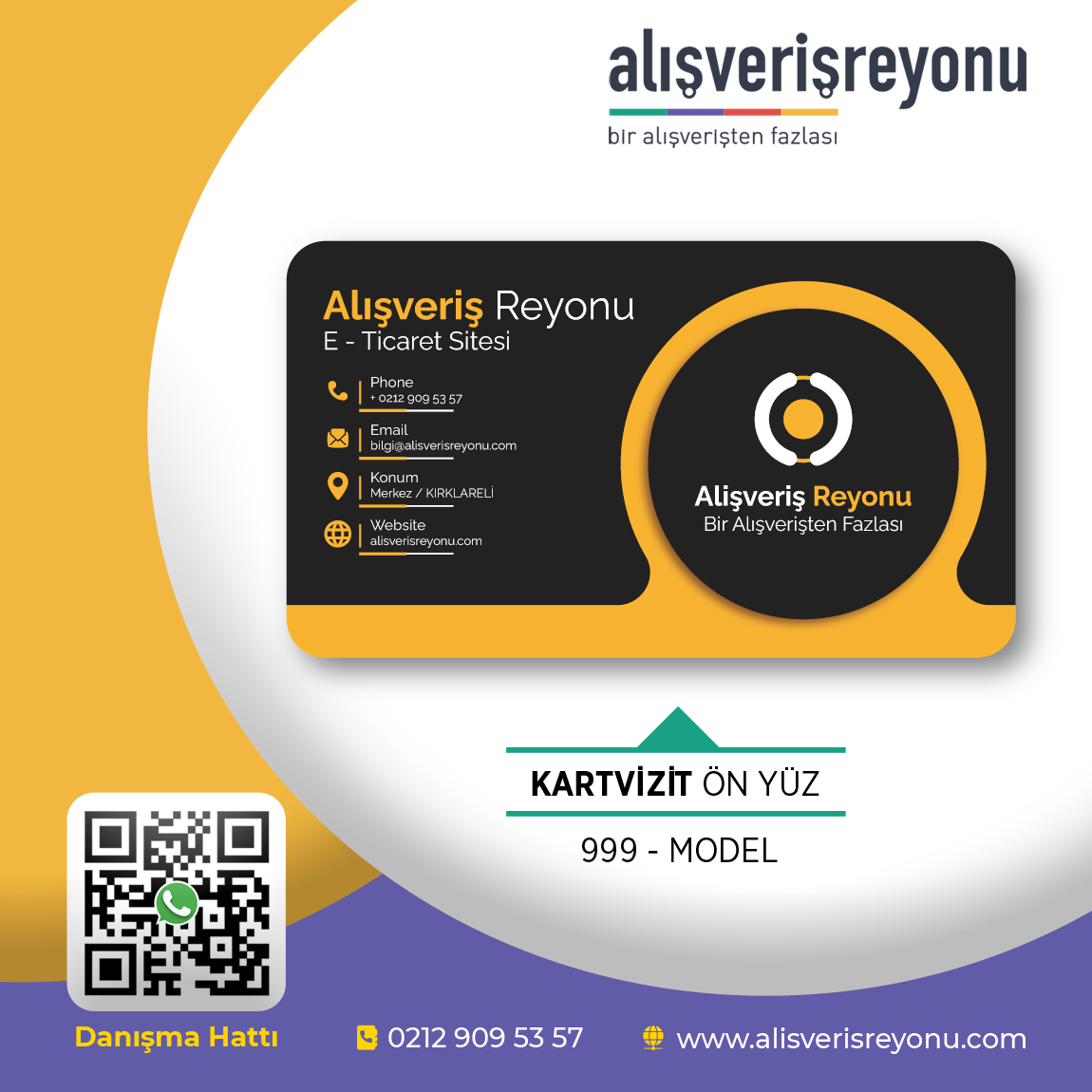 Kartvizit Yaptır 999 Model Kartvizit